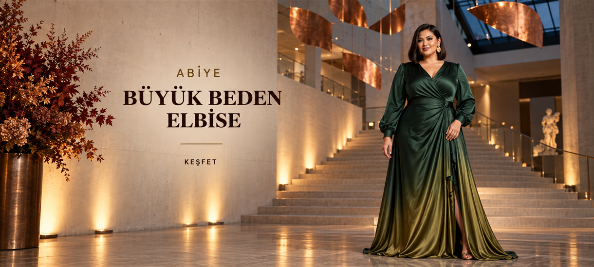 Büyük Beden Abiye Elbise