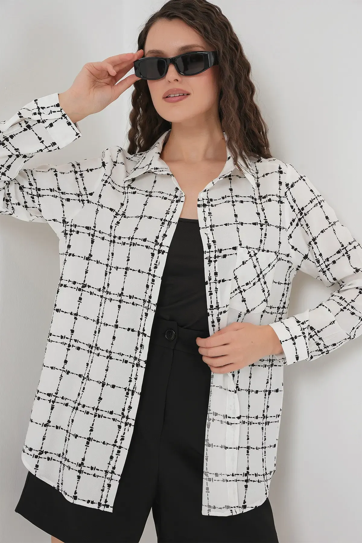 3639 TEK CEPLİ GÖMLEK - A.Beyaz