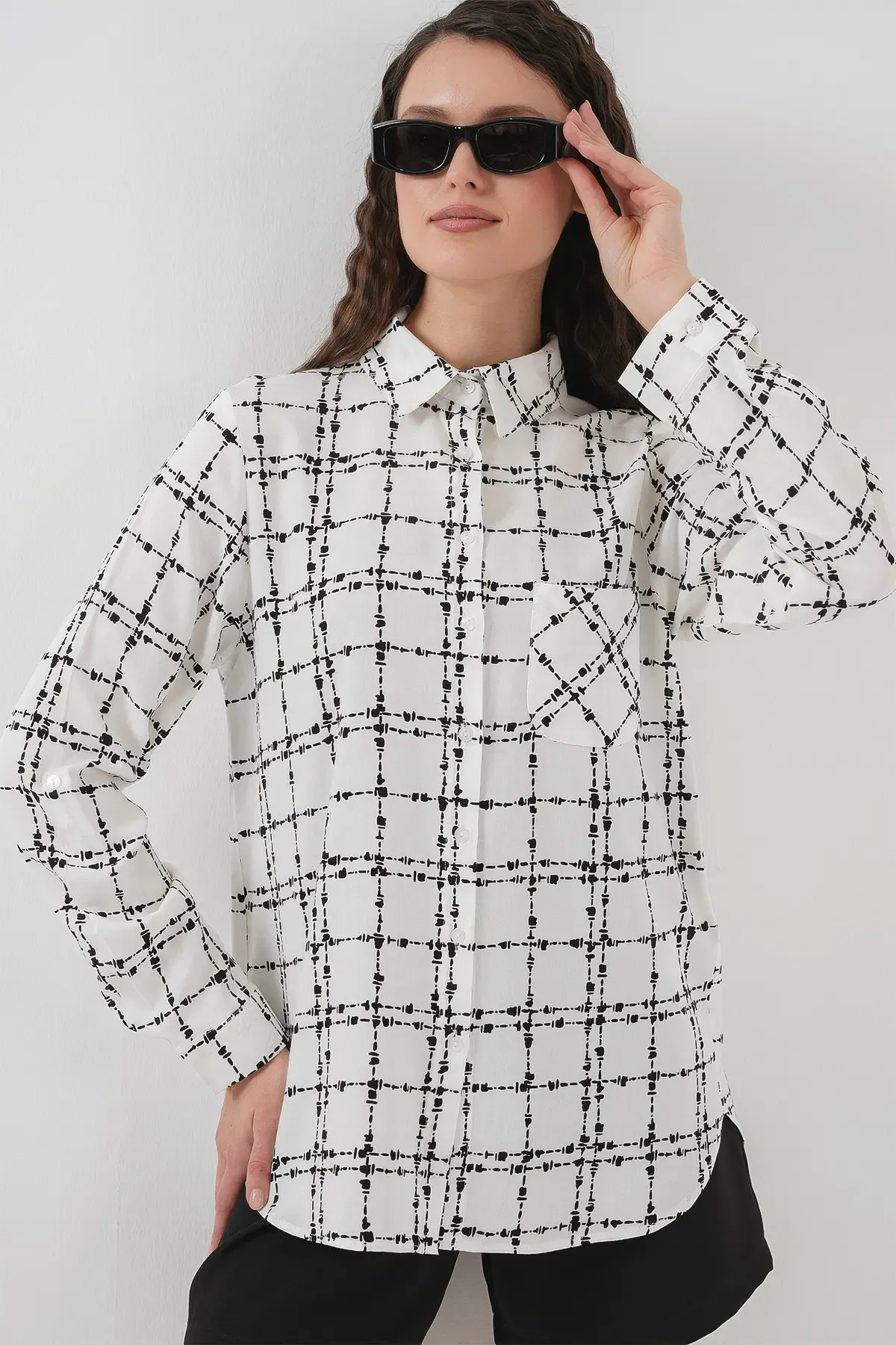 3639 TEK CEPLİ GÖMLEK - A.Beyaz