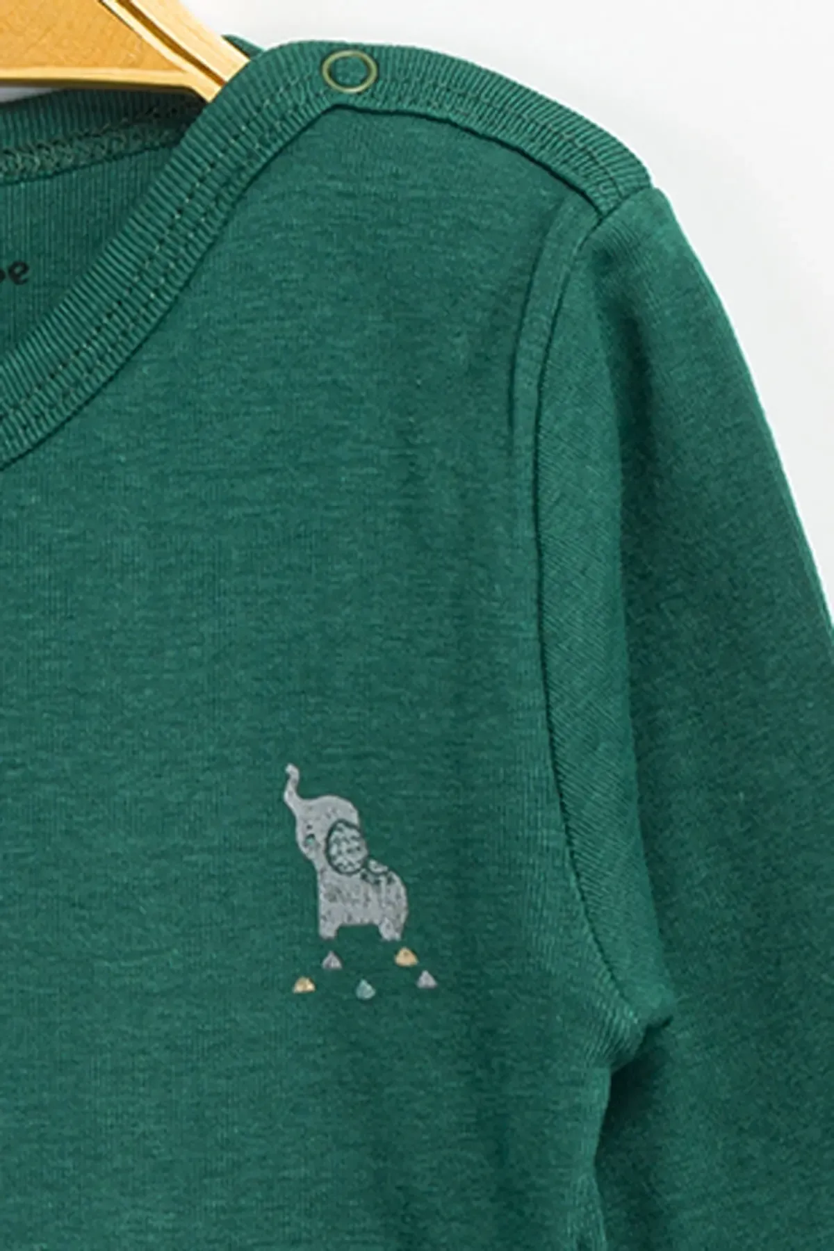 Aziz Bebe Erkek Kız Bebek Çıtçıtlı % 100 Pamuk Body & Zıbın 0 Ay - 12 Ay