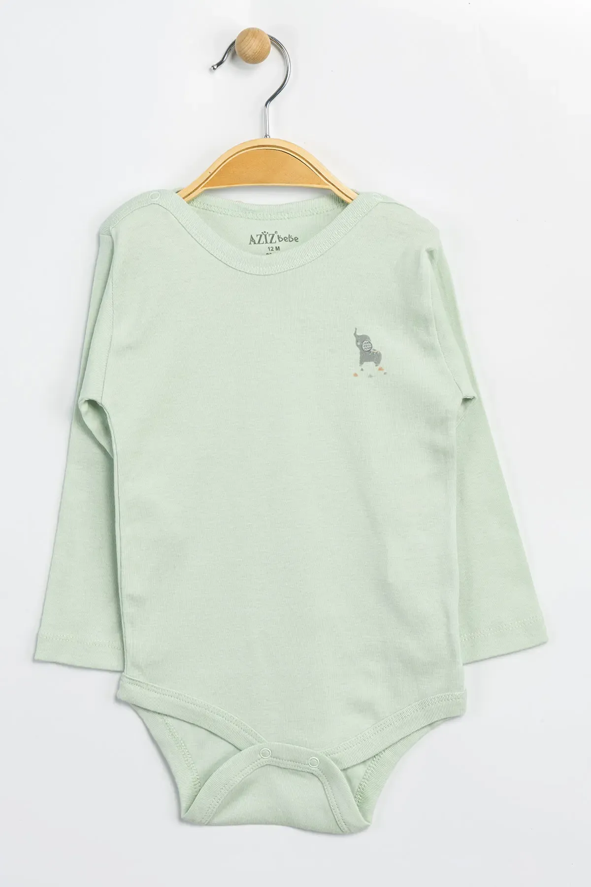 Aziz Bebe Erkek Kız Bebek Çıtçıtlı % 100 Pamuk Body & Zıbın 0 Ay - 12 Ay