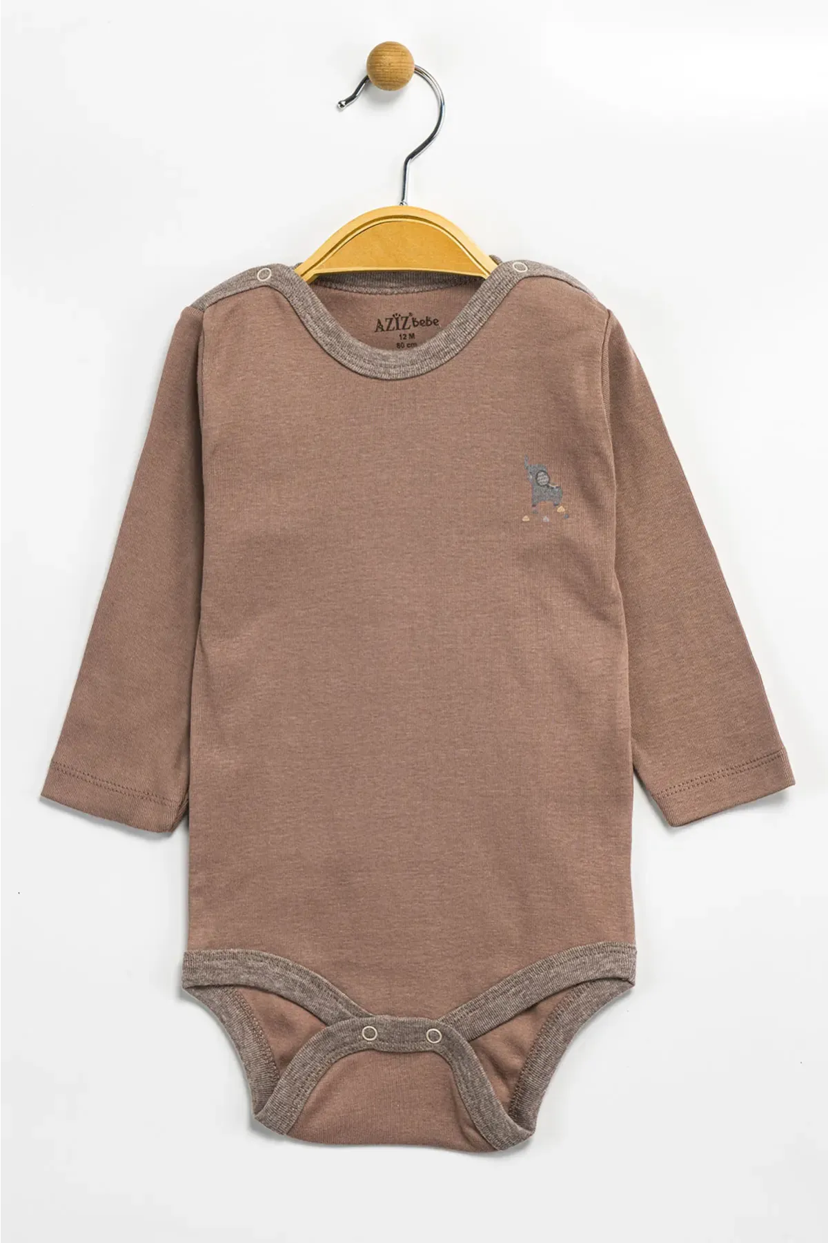 Aziz Bebe Erkek Kız Bebek Çıtçıtlı % 100 Pamuk Body & Zıbın 0 Ay - 12 Ay