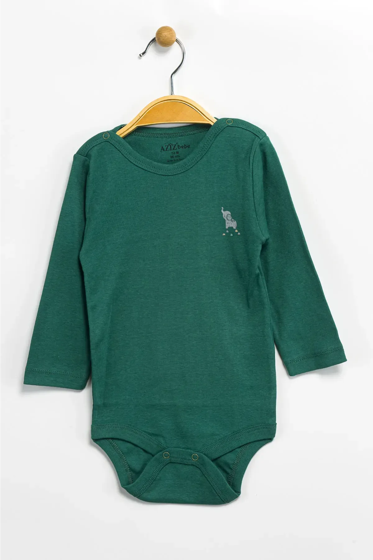 Aziz Bebe Erkek Kız Bebek Çıtçıtlı % 100 Pamuk Body & Zıbın 12 Ay - 36 Ay