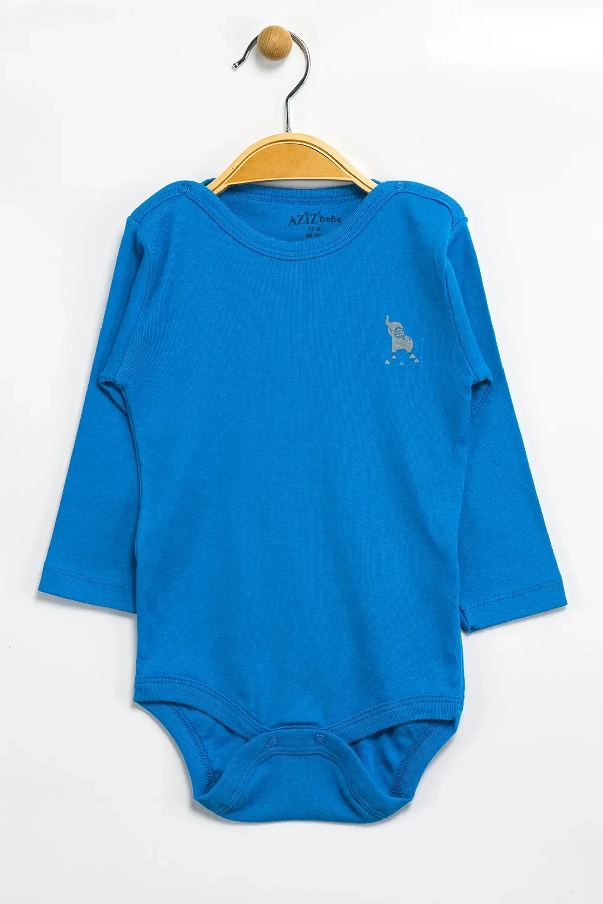 Aziz Bebe Erkek Kız Bebek Çıtçıtlı % 100 Pamuk Body & Zıbın 12 Ay - 36 Ay