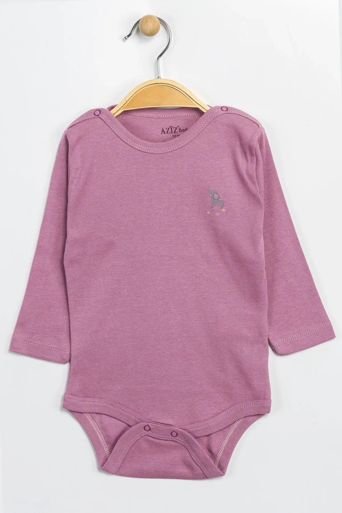 Aziz Bebe Erkek Kız Bebek Çıtçıtlı % 100 Pamuk Body & Zıbın 12 Ay - 36 Ay