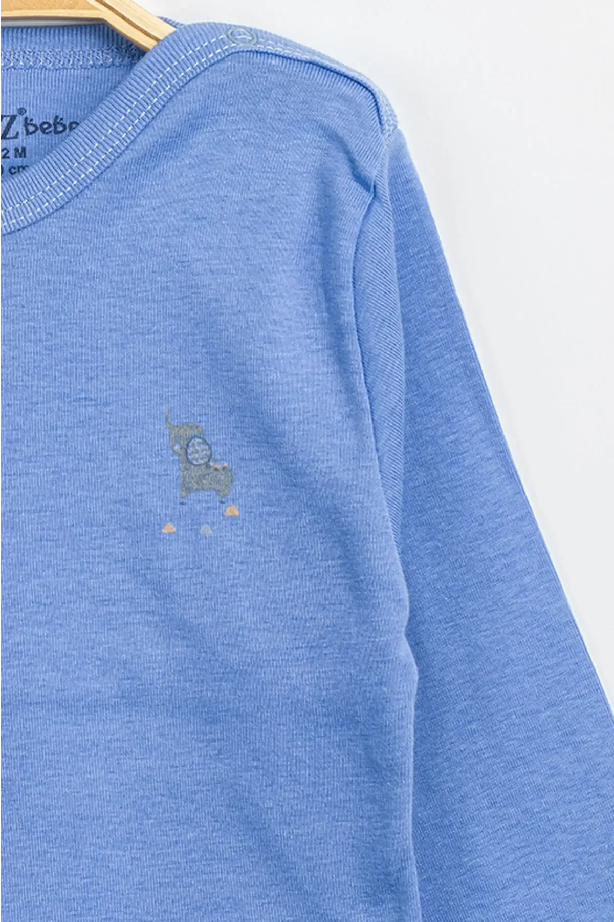 Aziz Bebe Erkek Kız Bebek Çıtçıtlı % 100 Pamuk Body & Zıbın 12 Ay - 36 Ay