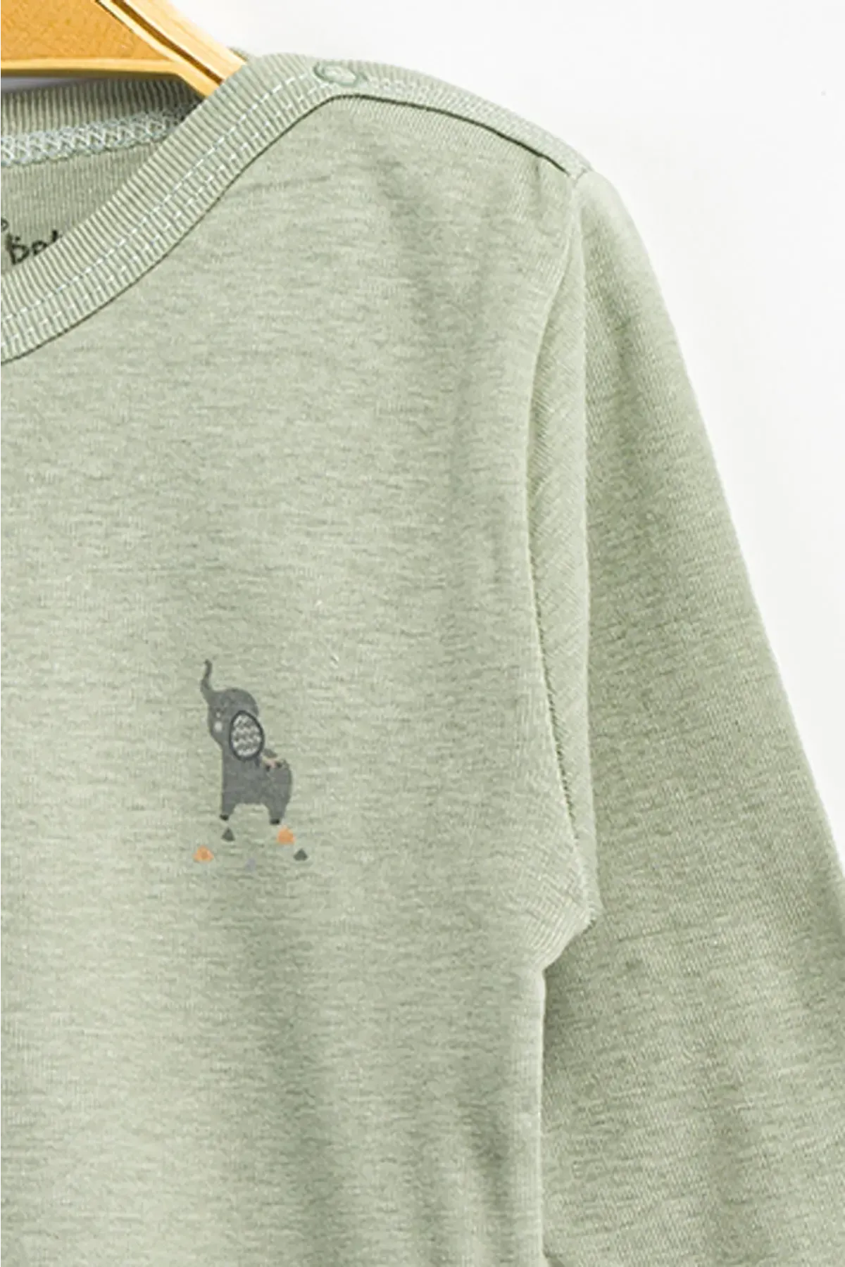 Aziz Bebe Erkek Kız Bebek Çıtçıtlı % 100 Pamuk Body & Zıbın 12 Ay - 36 Ay