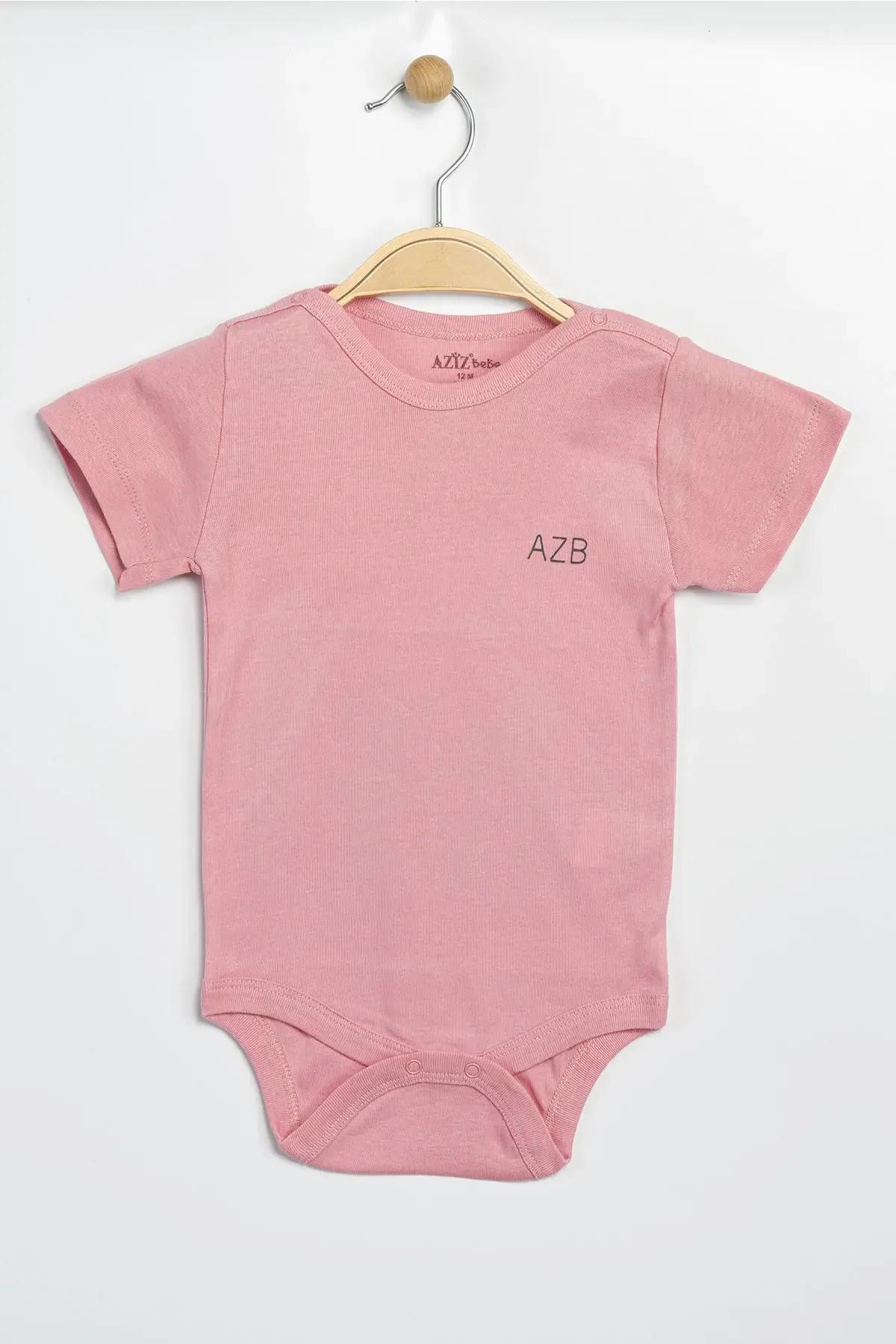 Aziz Bebe Erkek Kız Bebek Çıtçıtlı % 100 Pamuk Body & Zıbın