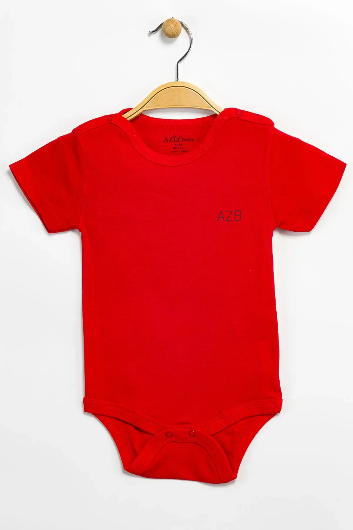 Aziz Bebe Erkek Kız Bebek Çıtçıtlı % 100 Pamuk Body & Zıbın