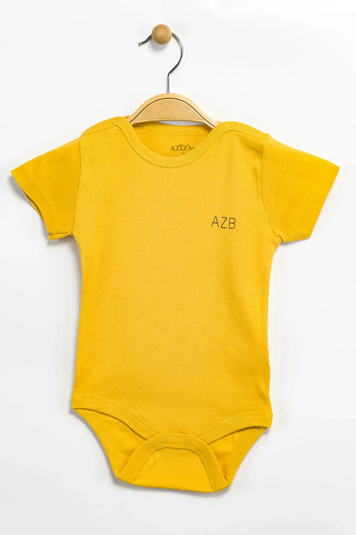 Aziz Bebe Erkek Kız Bebek Çıtçıtlı % 100 Pamuk Body & Zıbın