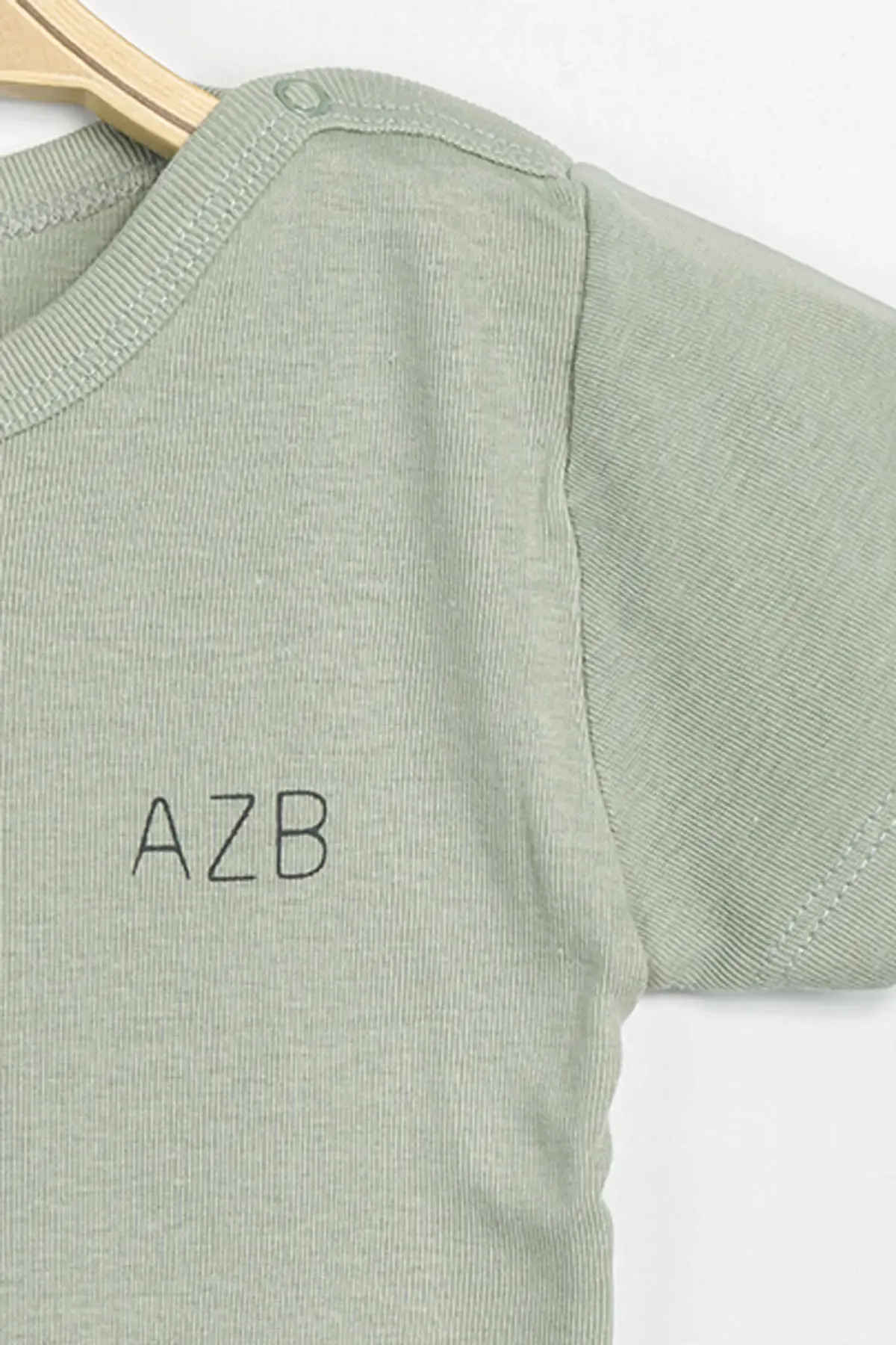 Aziz Bebe Erkek Kız Bebek Çıtçıtlı % 100 Pamuk Body & Zıbın