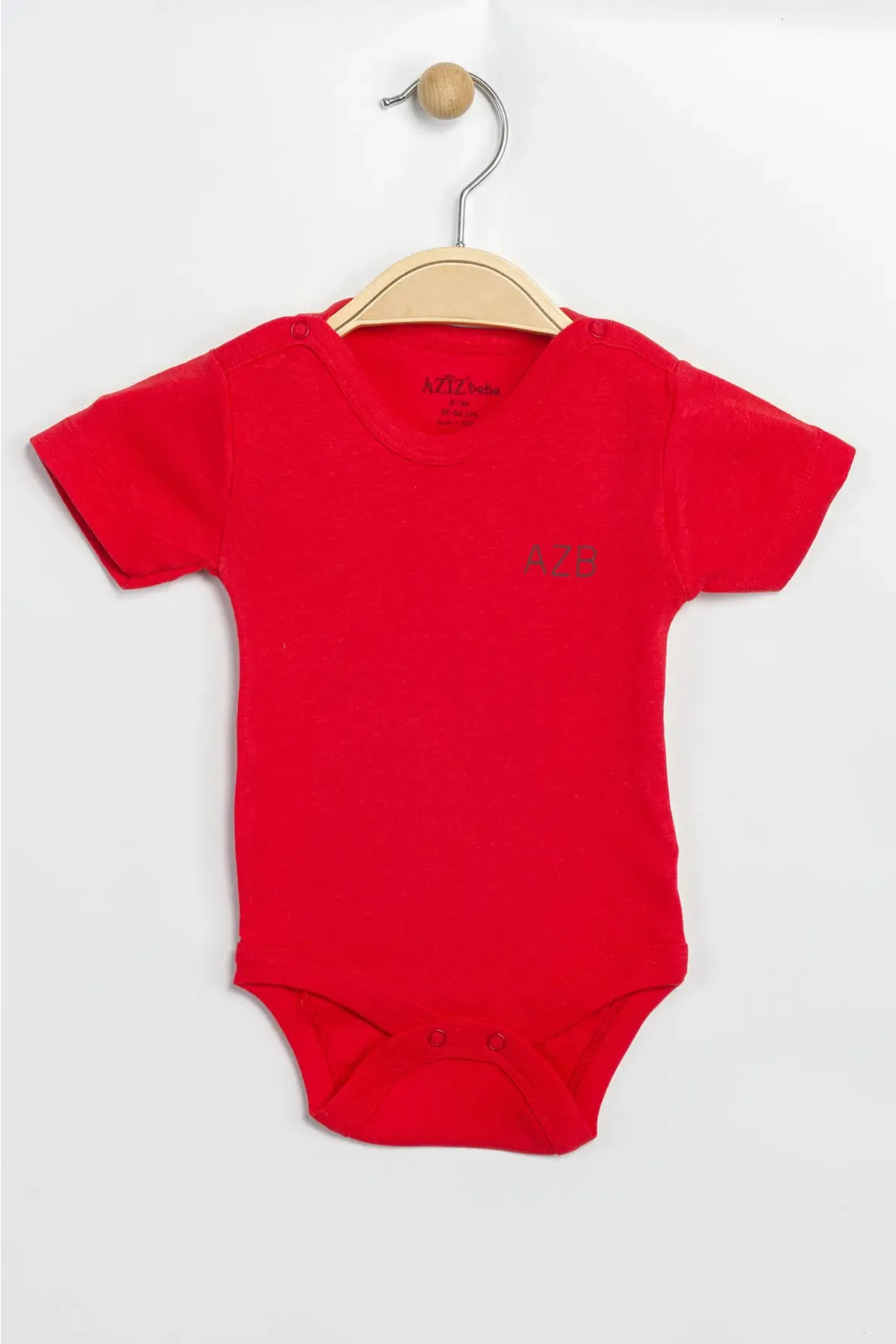 Aziz Bebe Erkek Kız Bebek Çıtçıtlı % 100 Pamuk Body & Zıbın