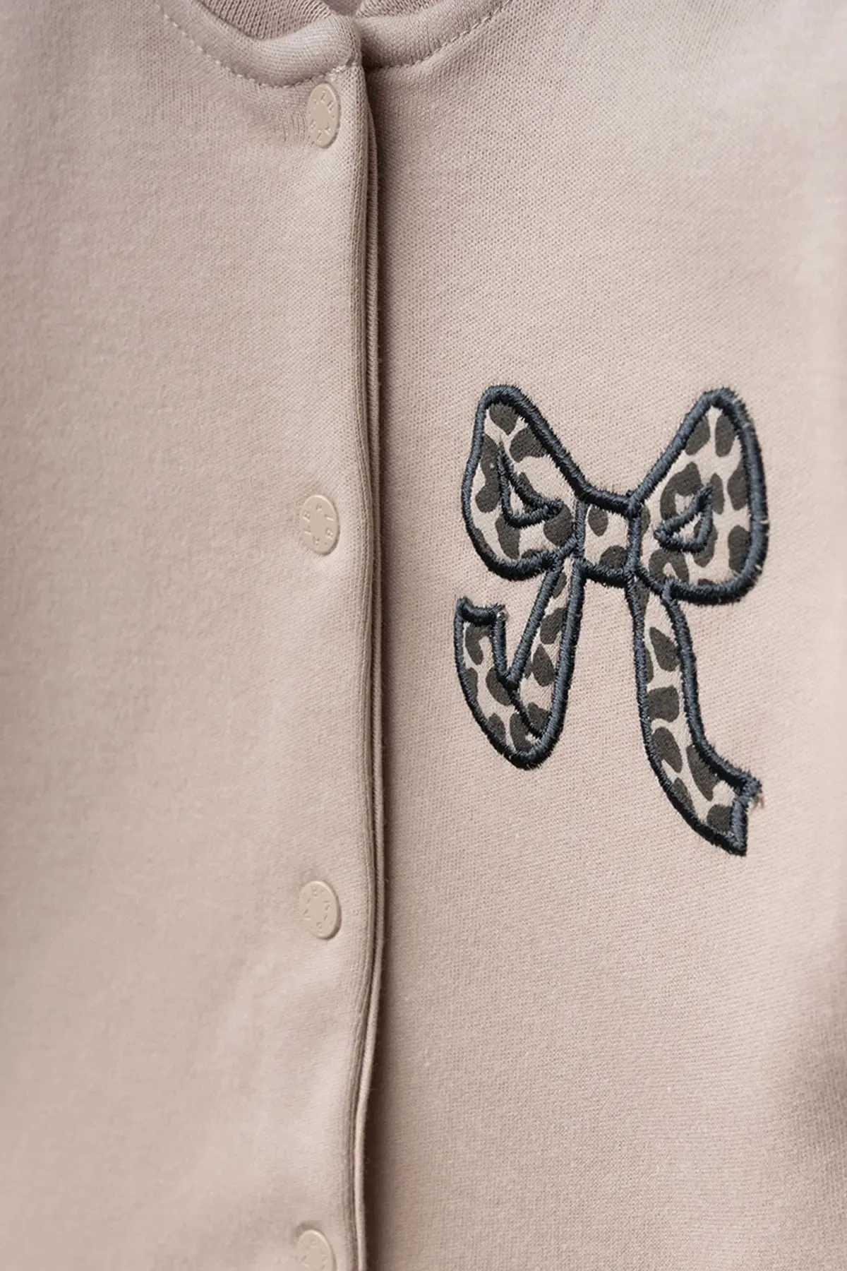 Aziz Bebe Kız Bebek % 100 Pamuk Zıbın Pantolon Bere 3 lü Alt Üst Bebek Takımı 0 Ay-6 Ay