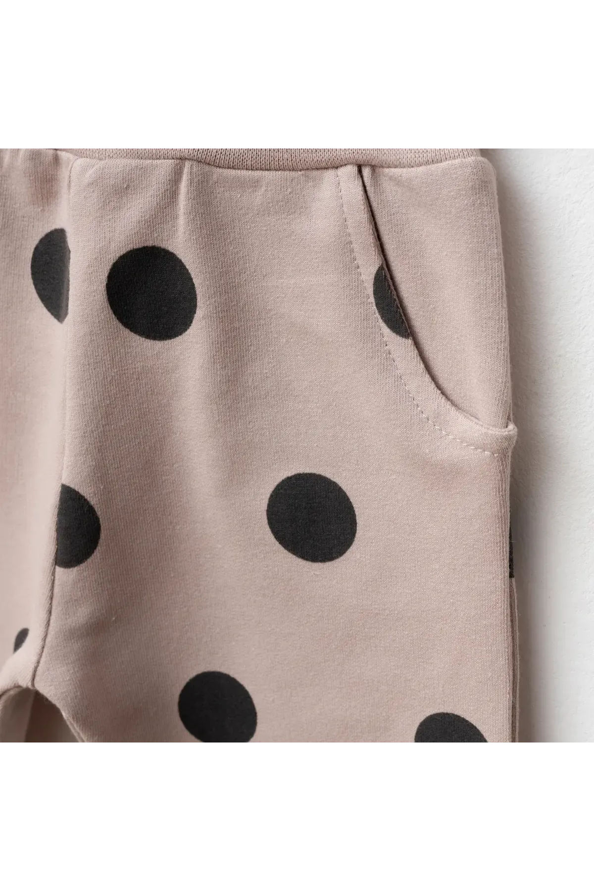 Aziz Bebe Kız Bebek Nakışlı Sweatshirt Pantolon 2 li Alt Üst Bebek Takımı 3 Ay-36 Ay