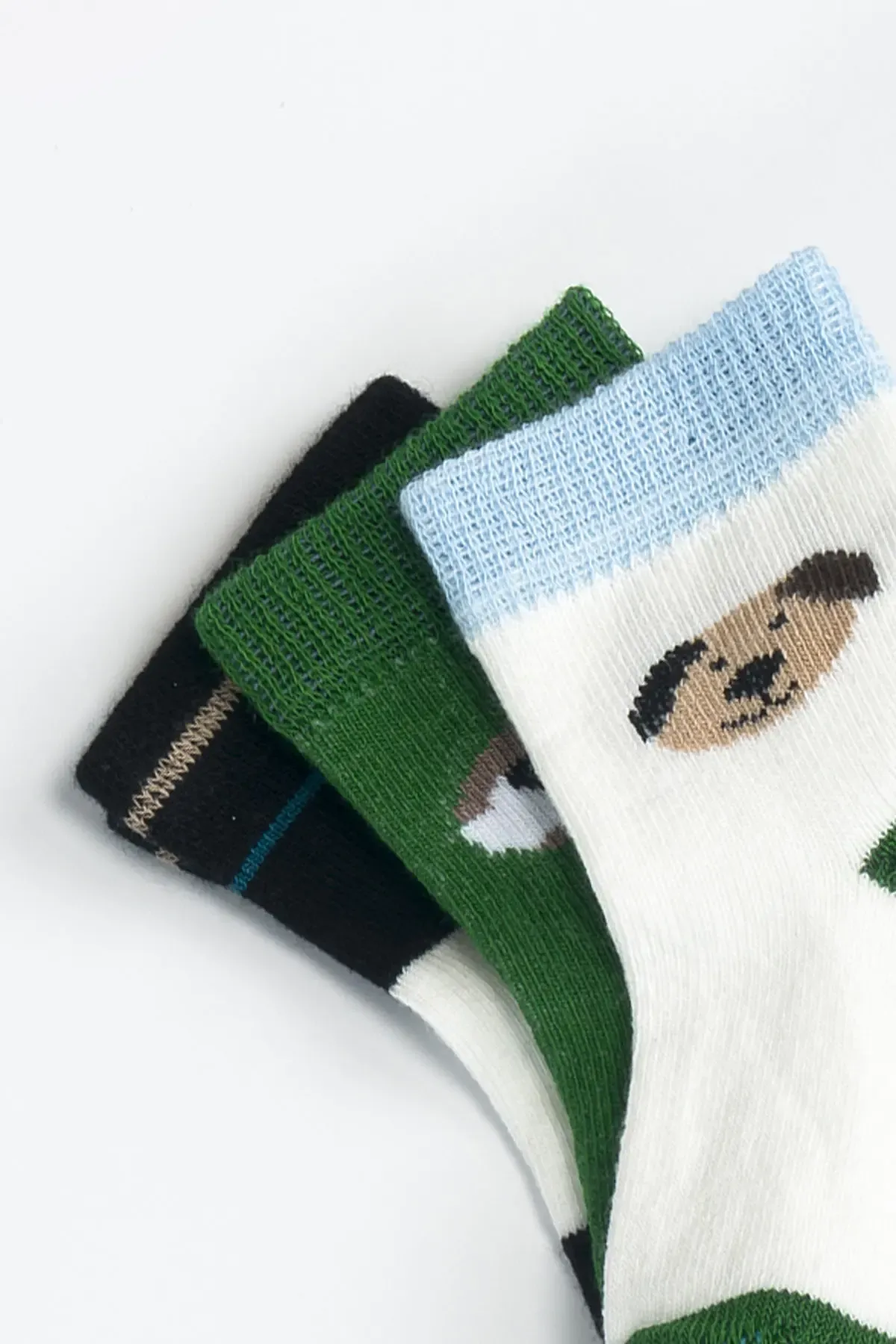 Erkek Bebek Basic Dikişsiz 3  lü Soket Çorap 0 Ay - 36 Ay