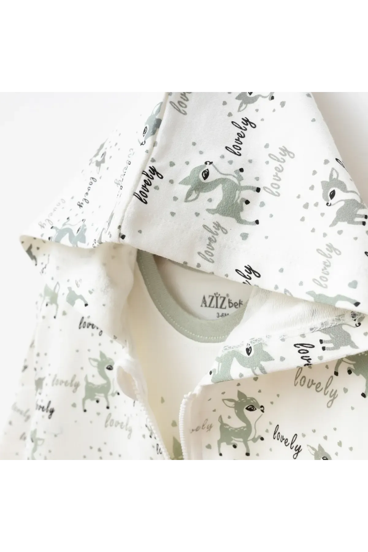 Kız Bebek Animal Desenli Sweatshirt Pantolon T-shirt 3 lü Alt Üst Bebek Takımı 3 Ay-36 Ay