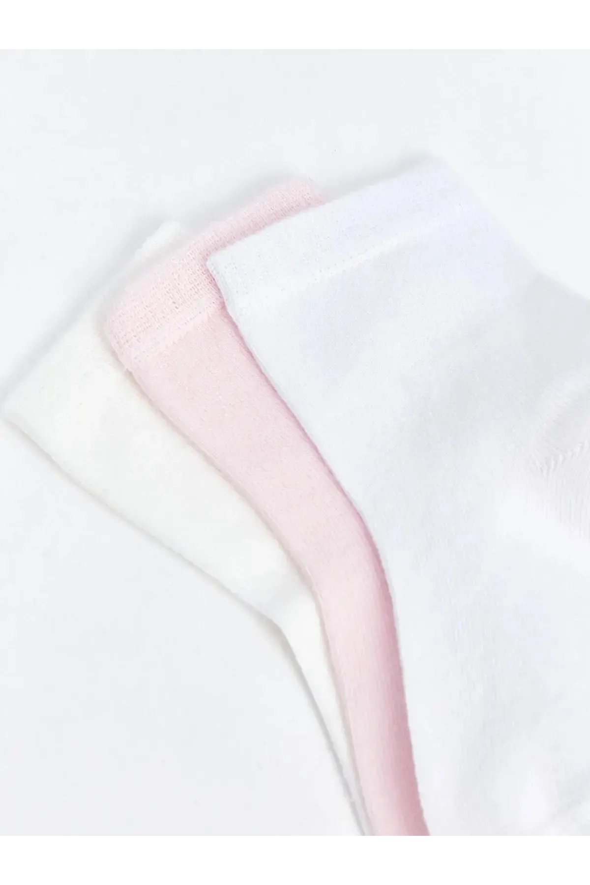 Kız Bebek Basic Dikişsiz 3  lü Soket Çorap 0 Ay - 36 Ay