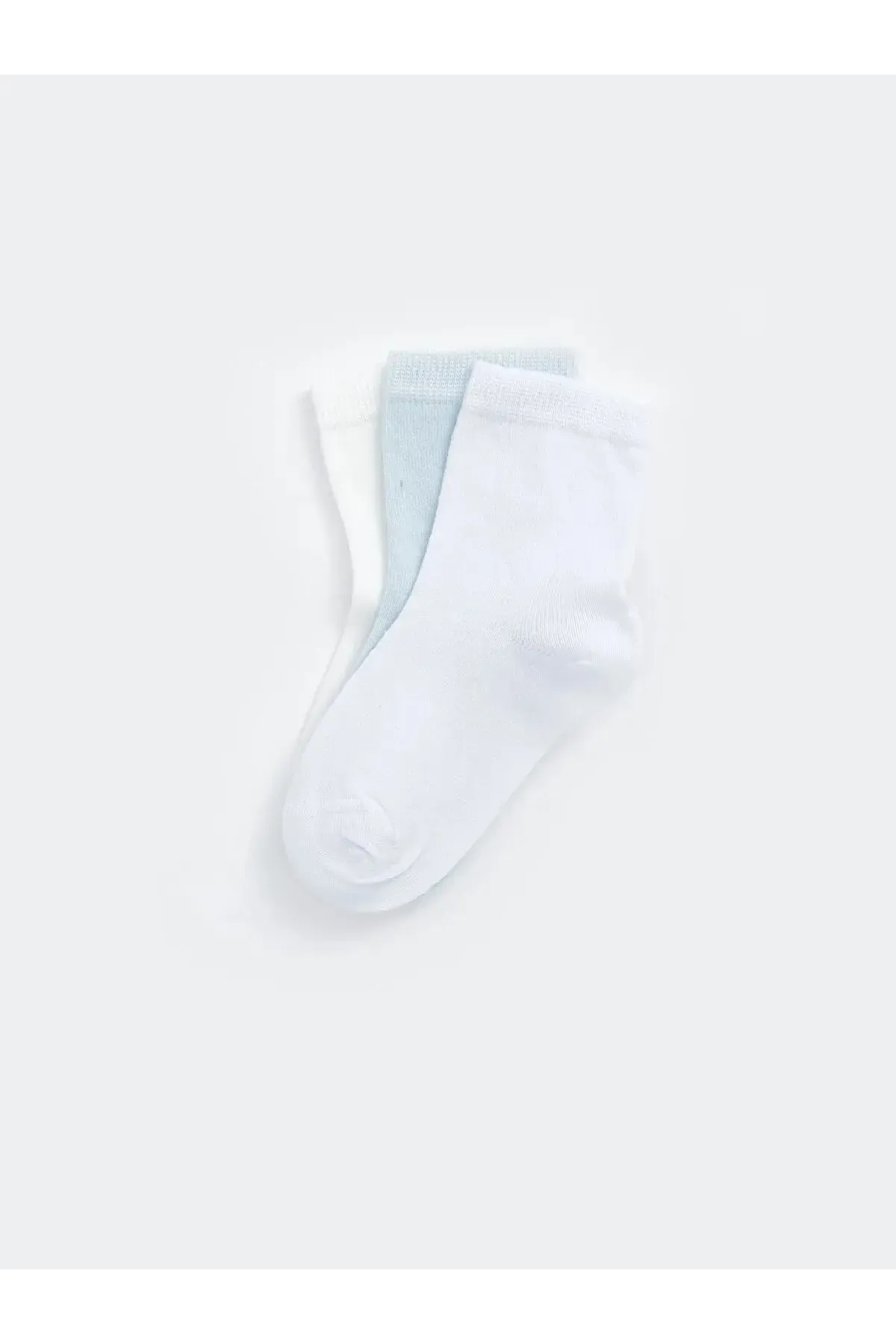 Kız Bebek Basic Dikişsiz 3  lü Soket Çorap 0 Ay - 36 Ay