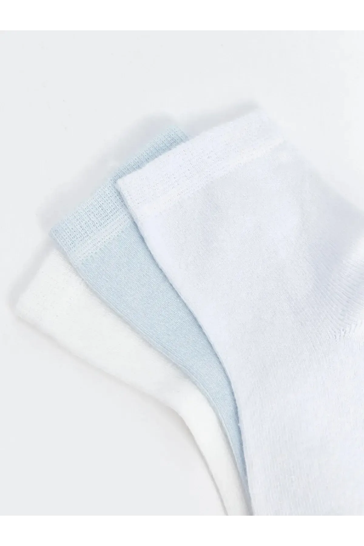 Kız Bebek Basic Dikişsiz 3  lü Soket Çorap 0 Ay - 36 Ay