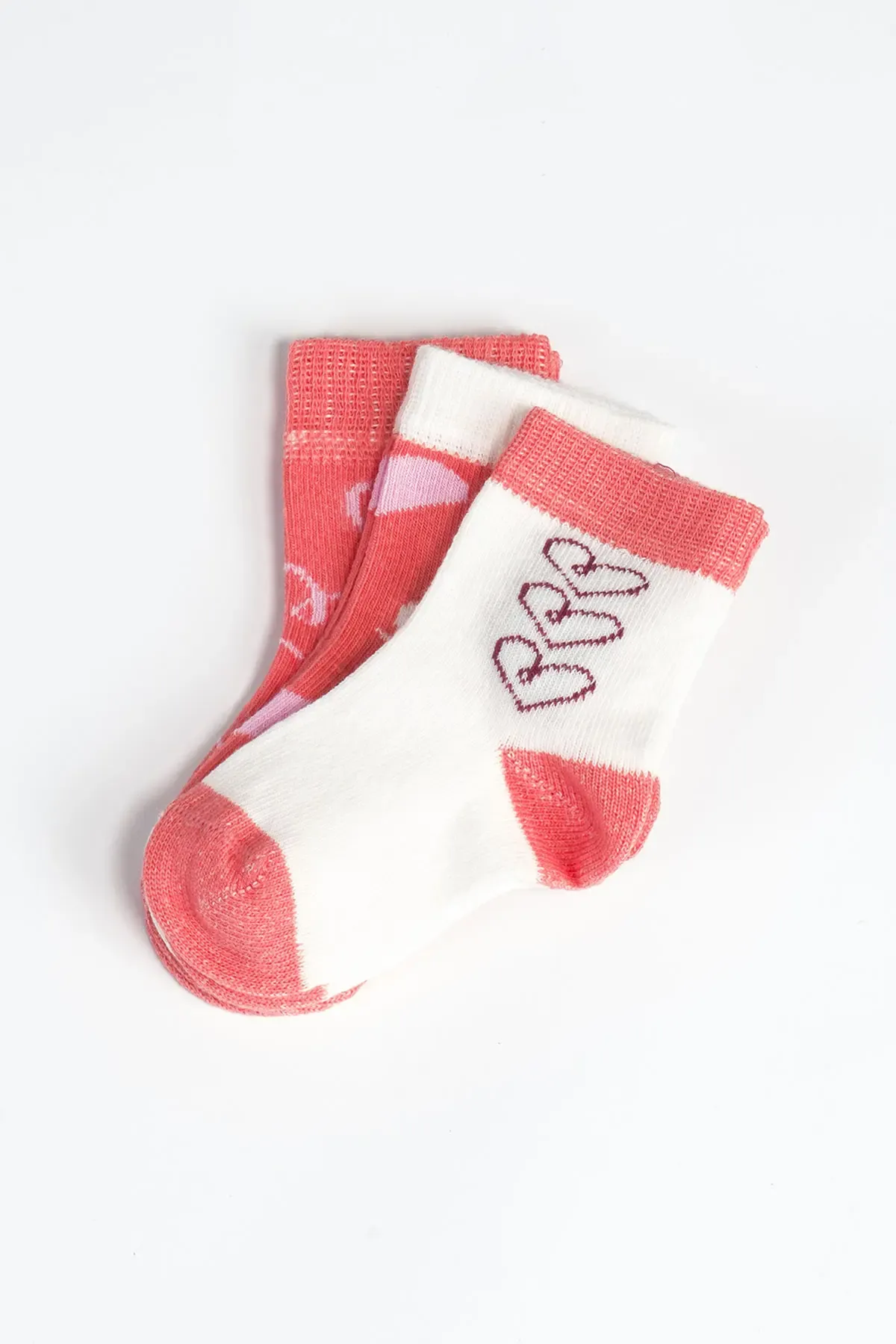 Kız Bebek Basic Dikişsiz 3  lü Soket Çorap 0 Ay - 36 Ay