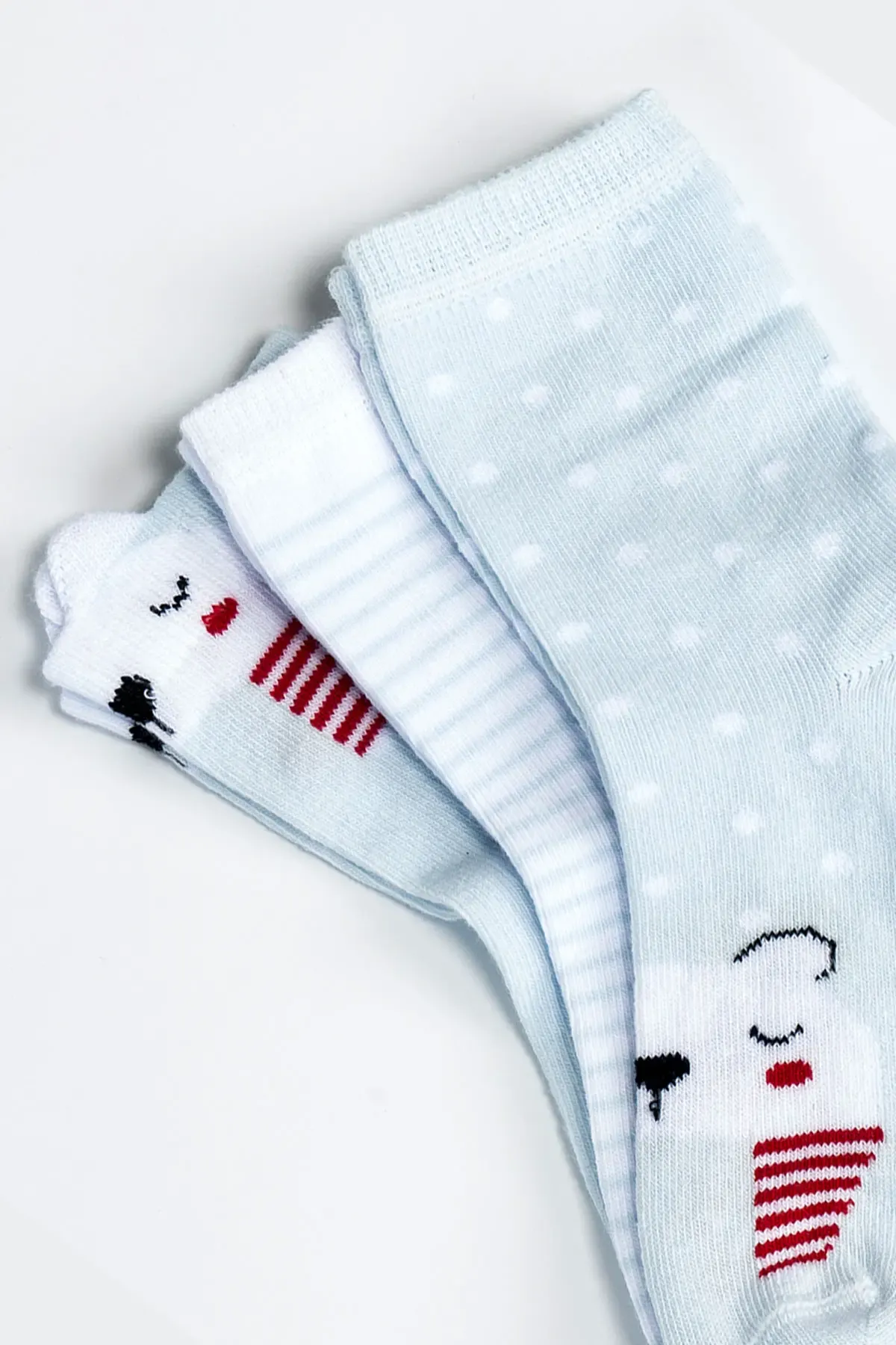 Kız Bebek Basic Dikişsiz 3  lü Soket Çorap 0 Ay - 36 Ay kontrol