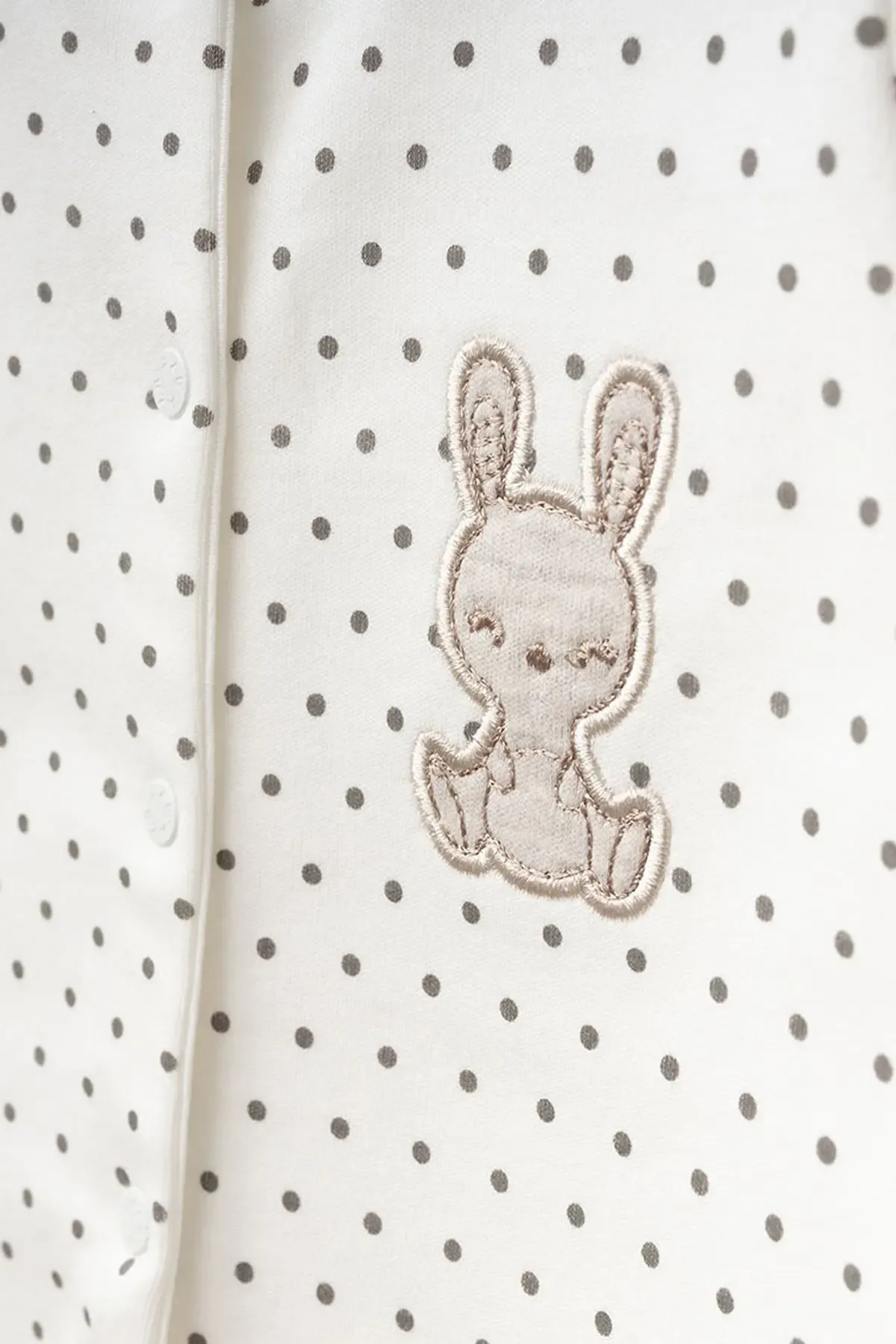 Kız Bebek Çıtçıtlı Desenli Patikli Tulum 0 Ay 6 Ay