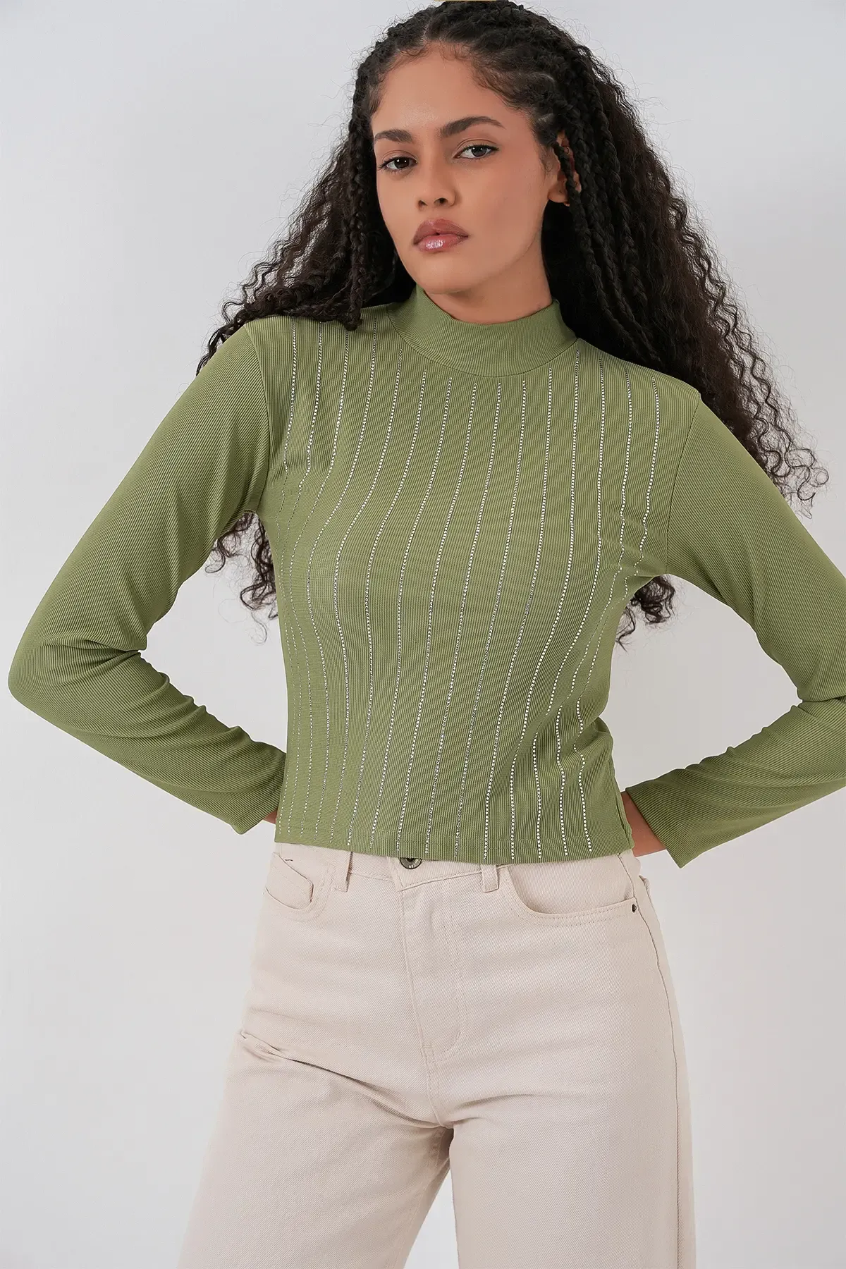 922 Taşlı Body - Çağla