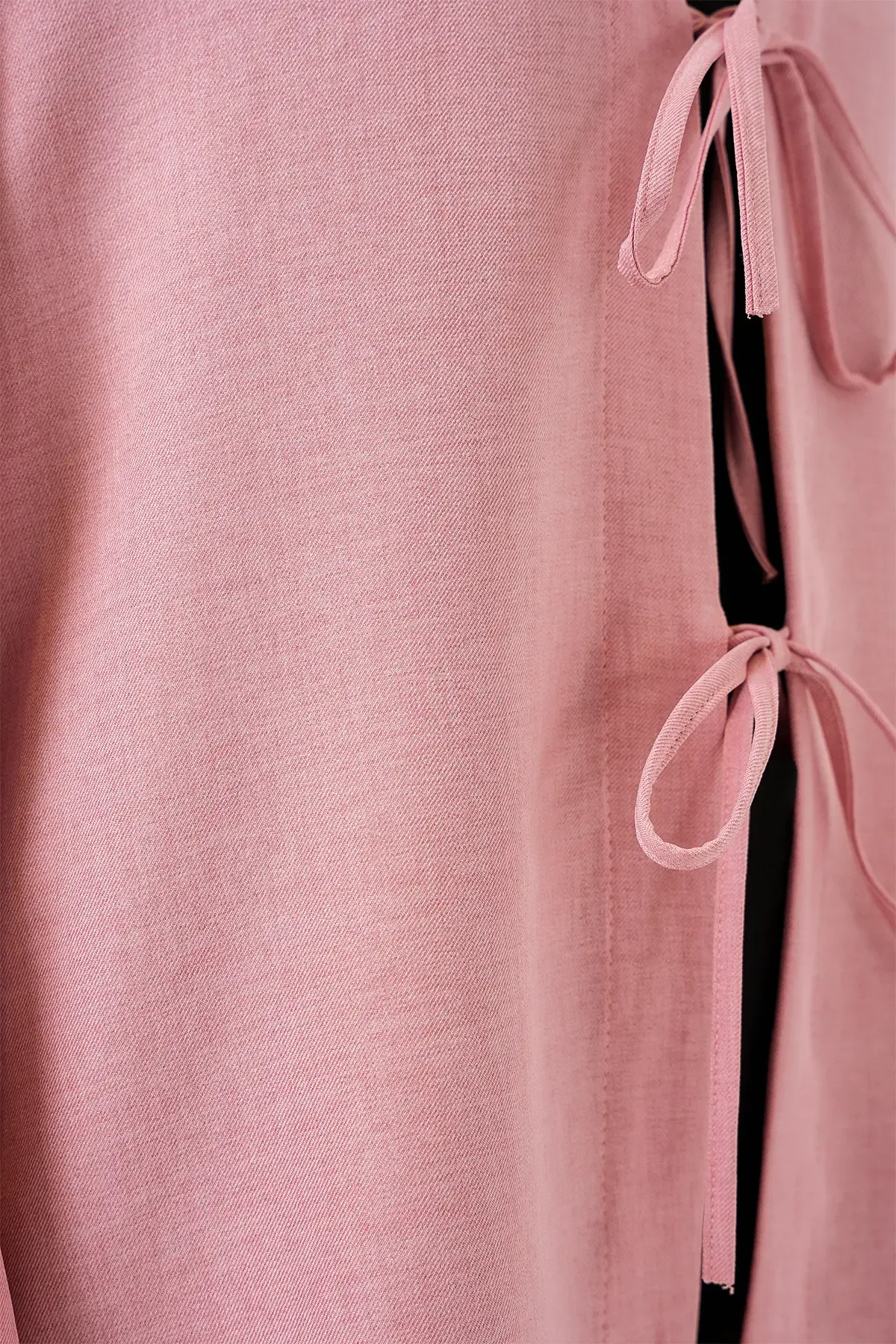 Keten Tesettür Kimono 5968 - Pudra