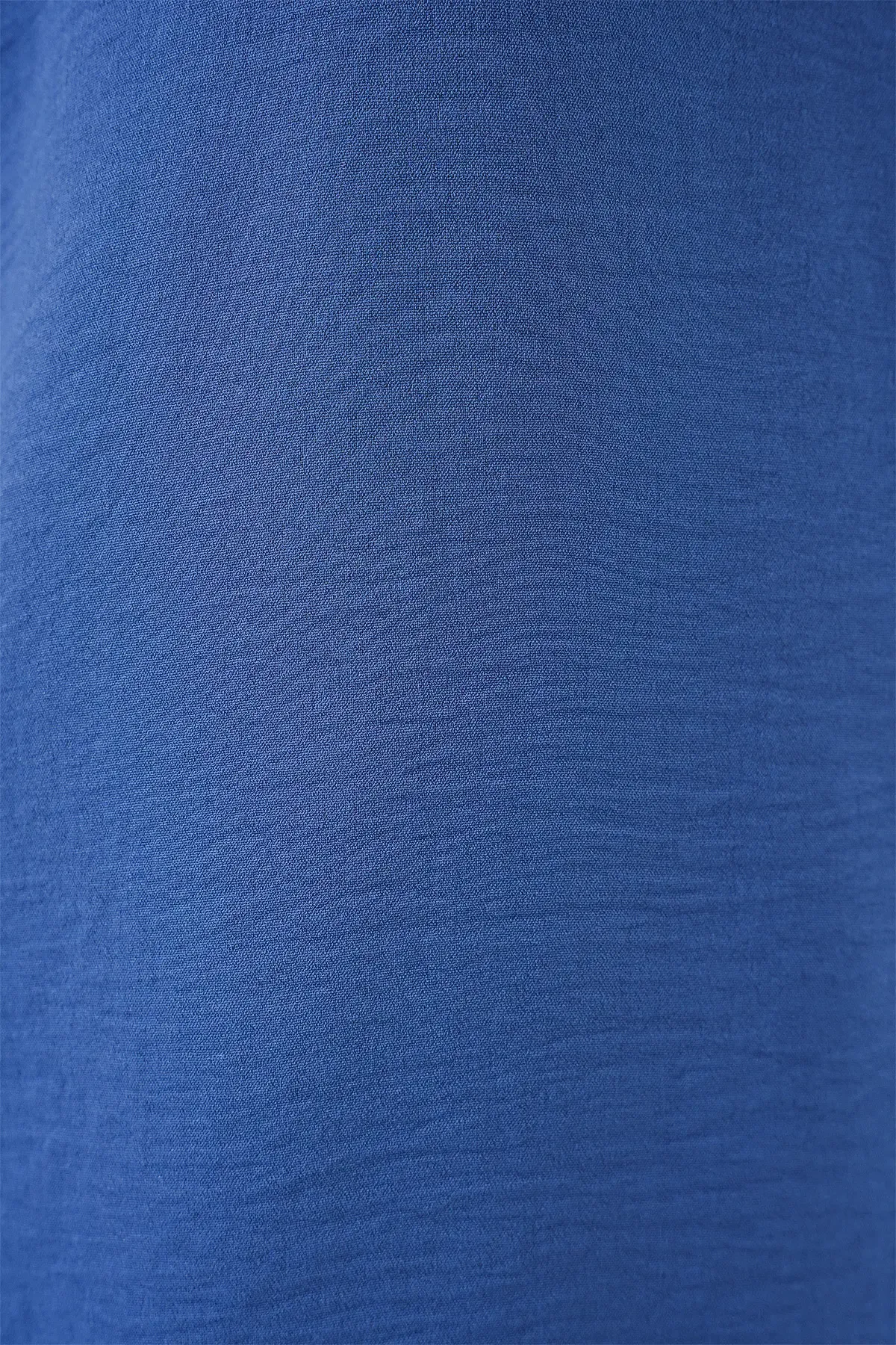 V Yaka Sıfır Kol Bluz 950 - İndigo