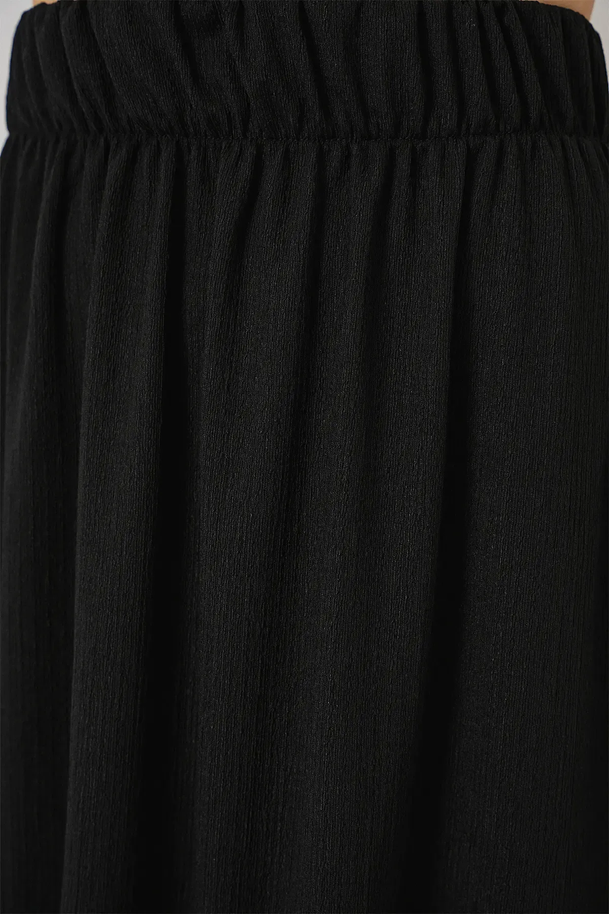 1886 Uzun Örme Etek - Siyah