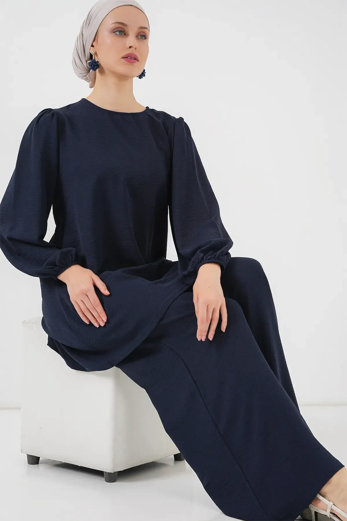 Ayrobin Tunik Pantolon Alt Üst Takım 6712 - Lacivert