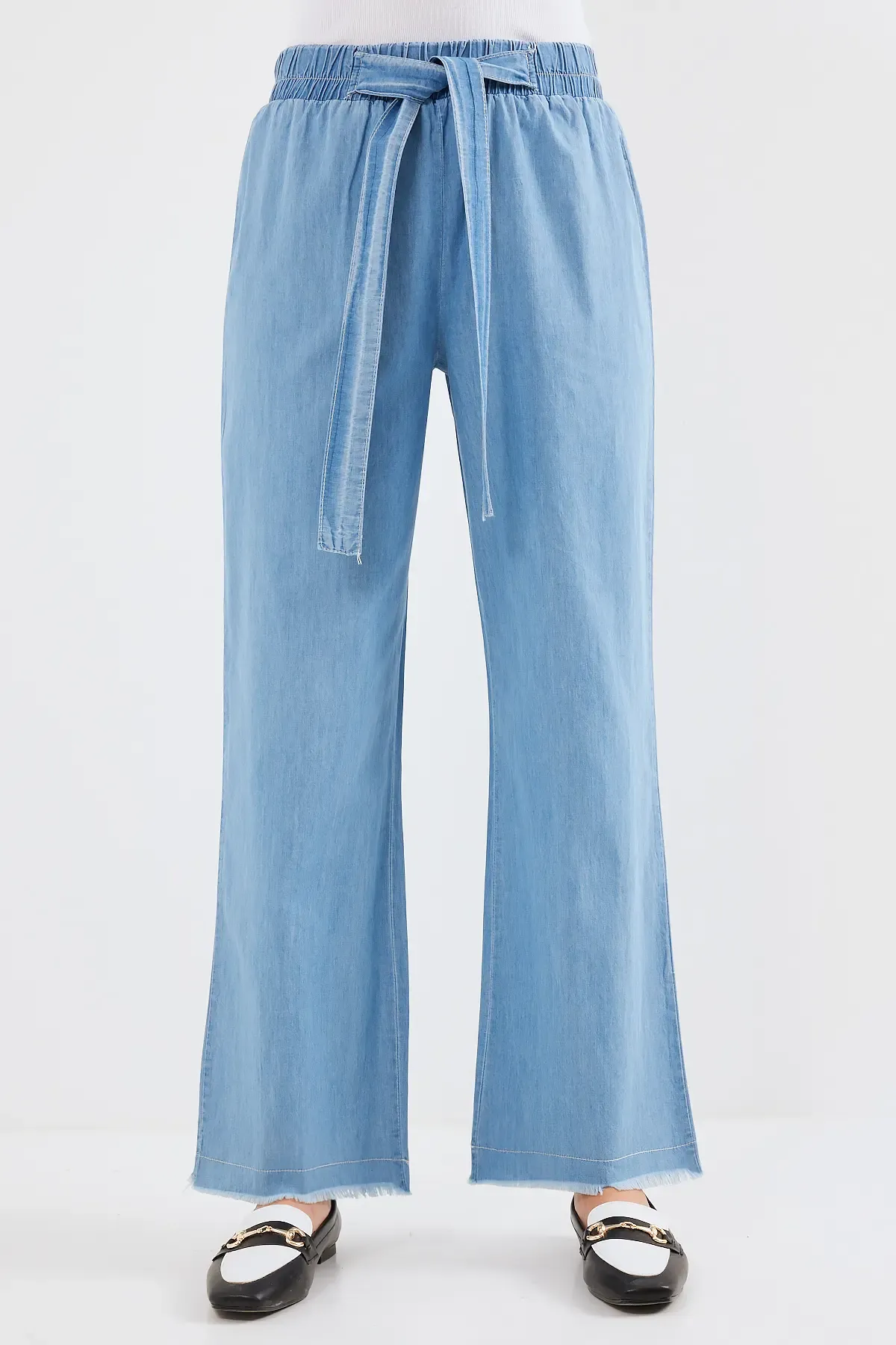 6469 BOL PAÇA JEANS PANTOLON - Mavi