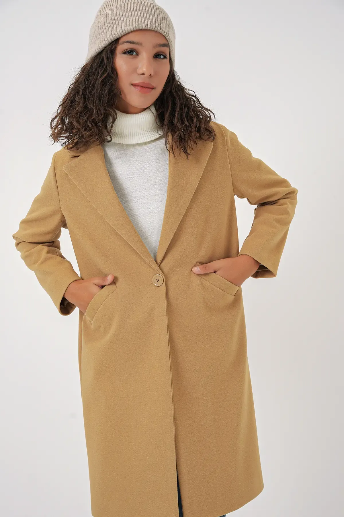 9085 Kaşe Kaban - Hardal