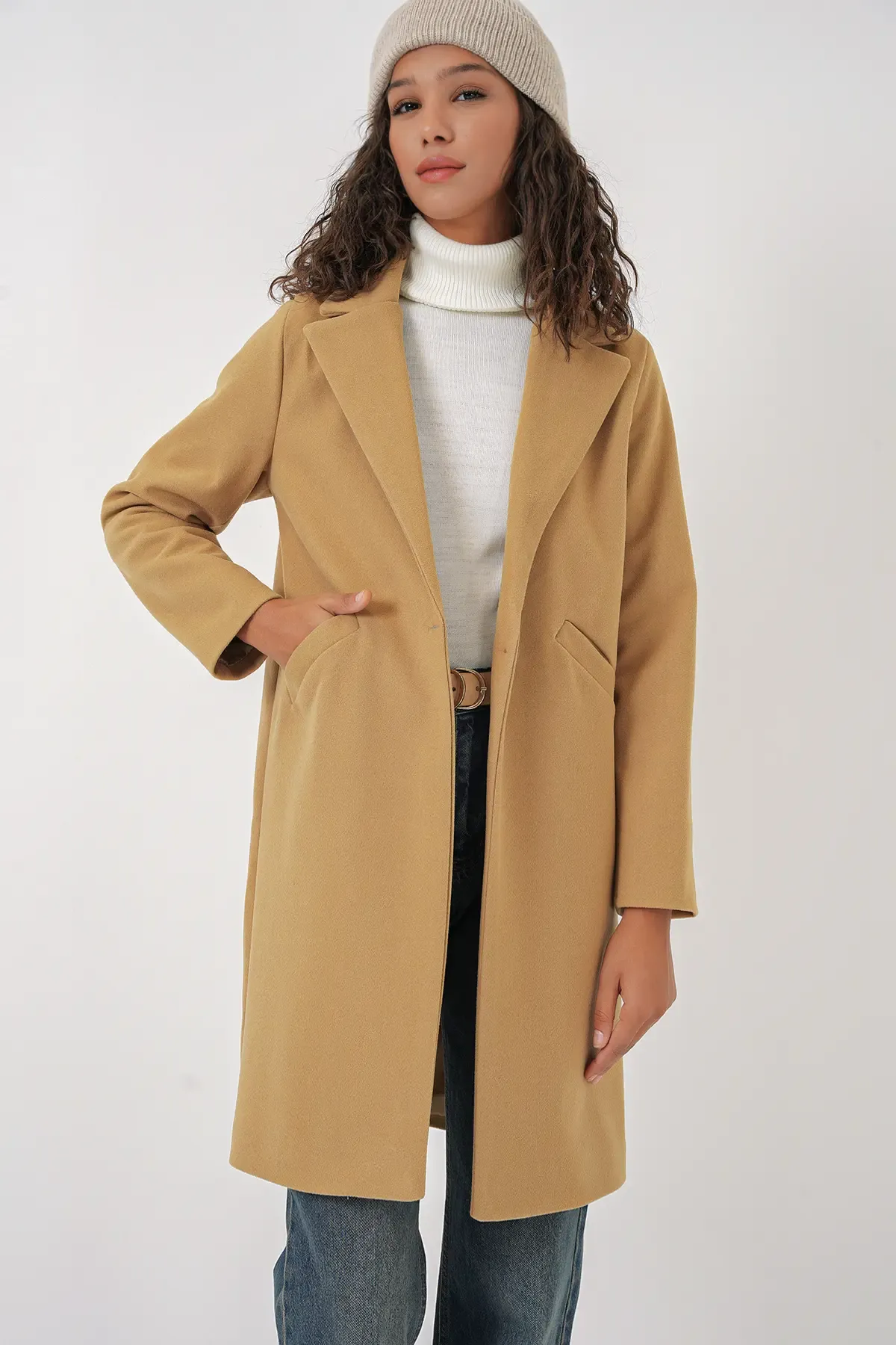 9085 Kaşe Kaban - Hardal