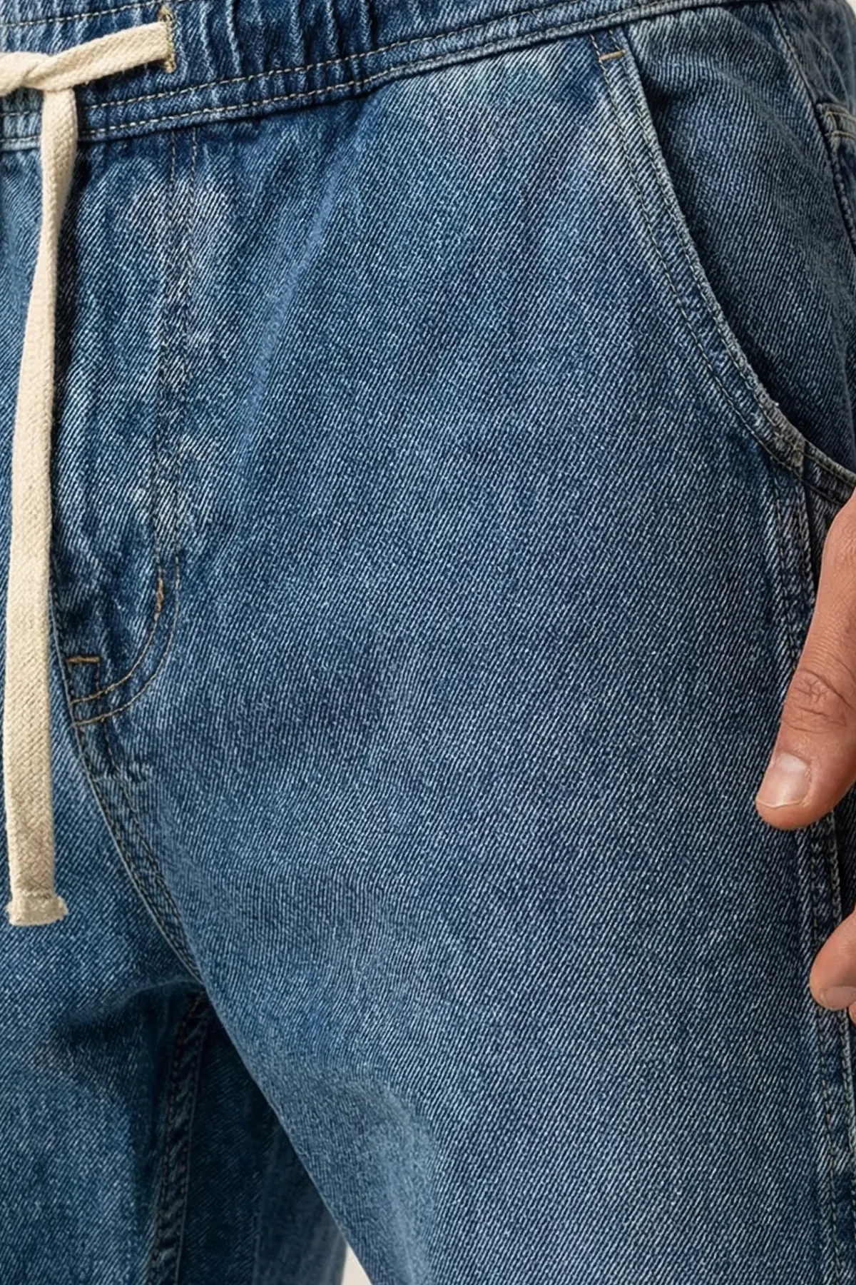 Erkek Rahat Kesim Baggy Jean Pantolon 30074 - İndigo