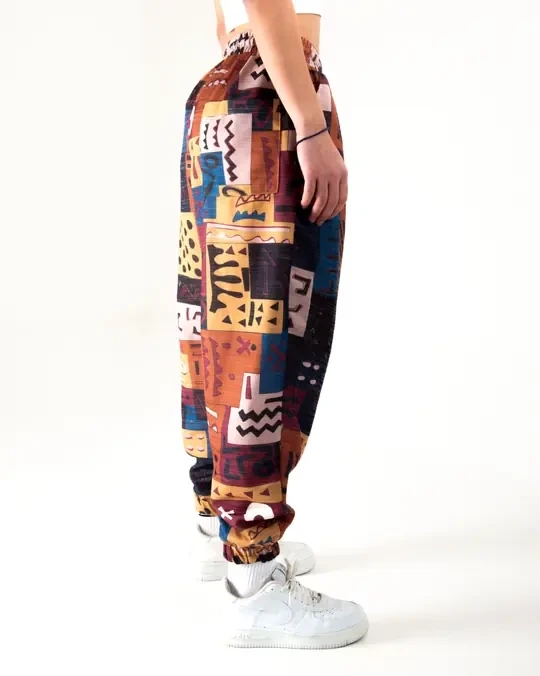 Erkek Antrasit Turuncu Beli ve Paçası Lastikli Bol Kesim Jogger Eşofman Altı HZL24S-MXC8989-151