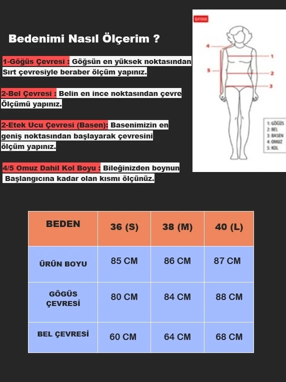 Kadın Siyah Boğazlı Uzun Kollu Ottoman Kumaş Elbise HZL25S-FRY123331