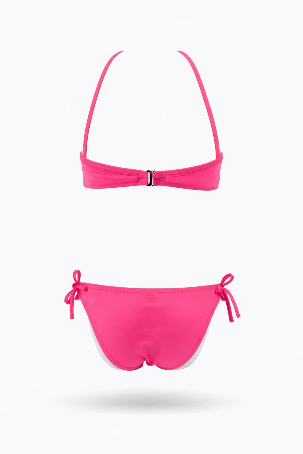 Kız Çocuk Açık Pembe Desenli  2-8 Yaş Straplez Bikini Takım HZL24S-LC3652
