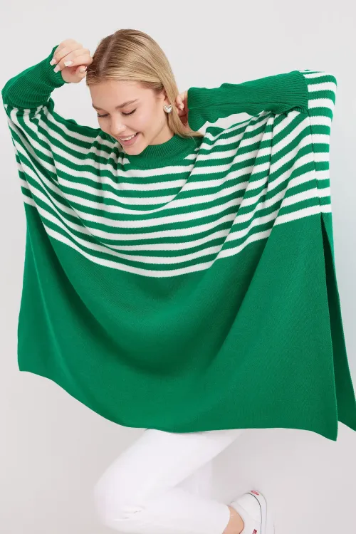 15783 Yırtmaçlı Panço Kazak - F. Yeşil