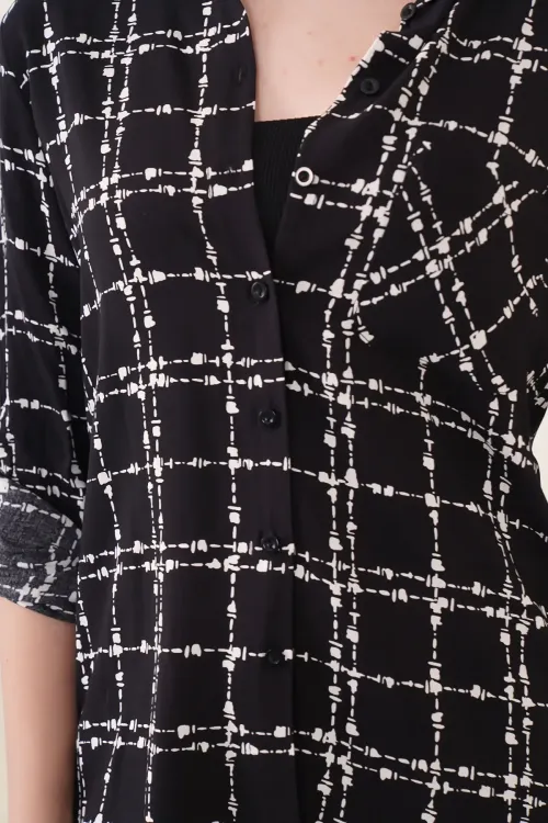 3639 TEK CEPLİ GÖMLEK - A.Siyah