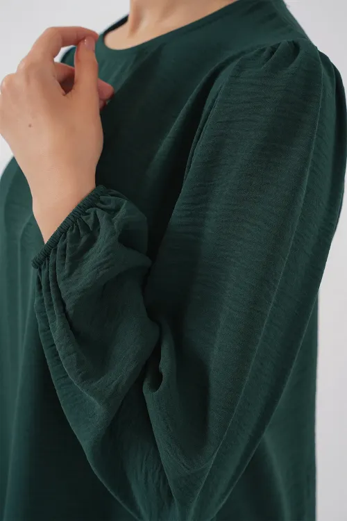 Ayrobin Tunik Pantolon Alt Üst Takım 6712 - Zümrüt Yeşili