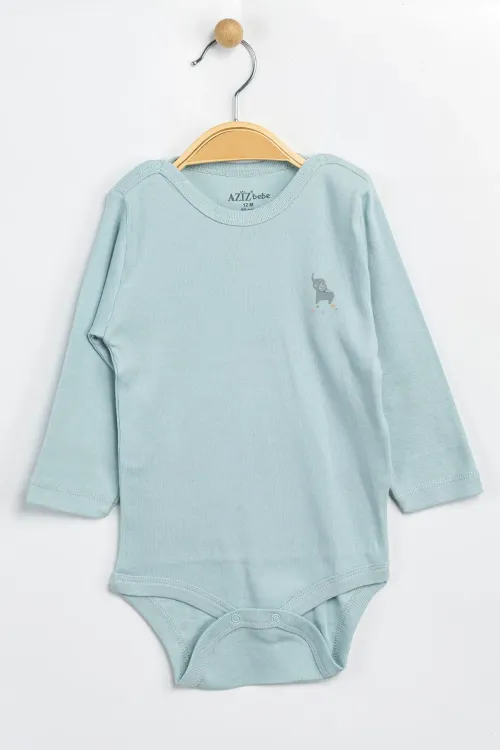 Aziz Bebe Erkek Kız Bebek Çıtçıtlı % 100 Pamuk Body & Zıbın 0 Ay - 12 Ay