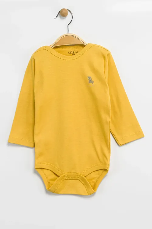 Aziz Bebe Erkek Kız Bebek Çıtçıtlı % 100 Pamuk Body & Zıbın 0 Ay - 12 Ay