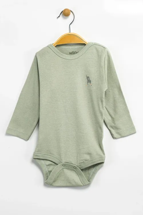 Aziz Bebe Erkek Kız Bebek Çıtçıtlı % 100 Pamuk Body & Zıbın 0 Ay - 12 Ay