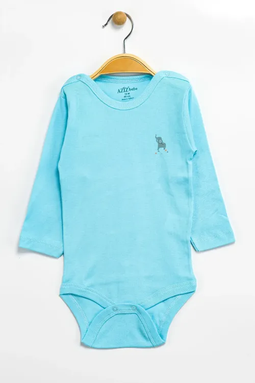 Aziz Bebe Erkek Kız Bebek Çıtçıtlı % 100 Pamuk Body & Zıbın 0 Ay - 12 Ay