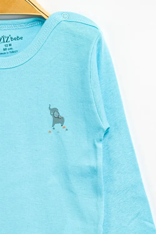 Aziz Bebe Erkek Kız Bebek Çıtçıtlı % 100 Pamuk Body & Zıbın 0 Ay - 12 Ay