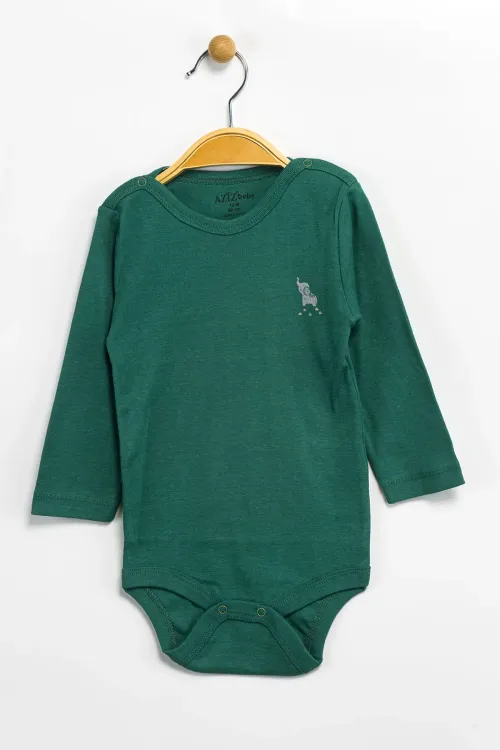 Aziz Bebe Erkek Kız Bebek Çıtçıtlı % 100 Pamuk Body & Zıbın 12 Ay - 36 Ay