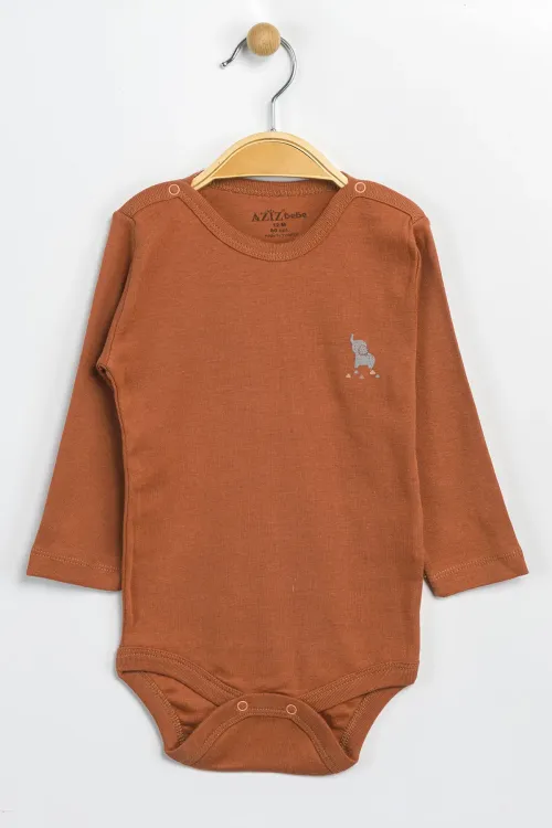 Aziz Bebe Erkek Kız Bebek Çıtçıtlı % 100 Pamuk Body & Zıbın 12 Ay - 36 Ay