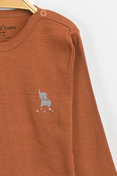 Aziz Bebe Erkek Kız Bebek Çıtçıtlı % 100 Pamuk Body & Zıbın 12 Ay - 36 Ay