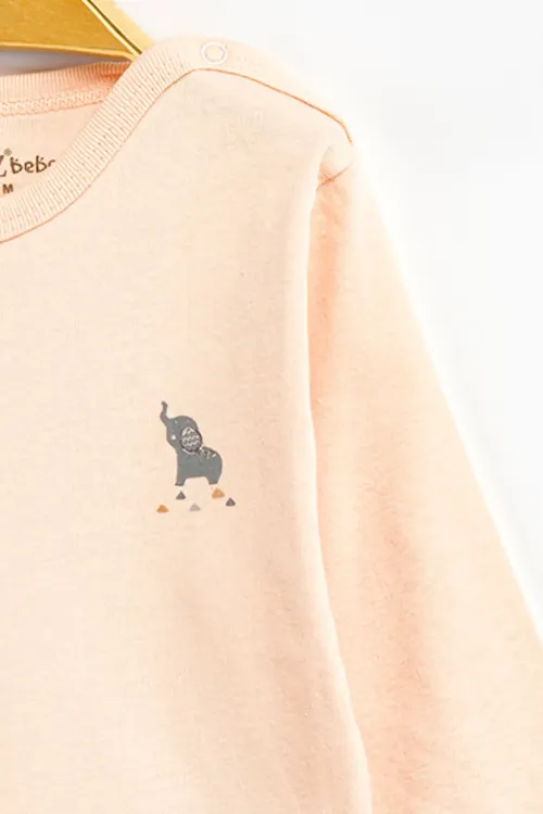 Aziz Bebe Erkek Kız Bebek Çıtçıtlı % 100 Pamuk Body & Zıbın 12 Ay - 36 Ay